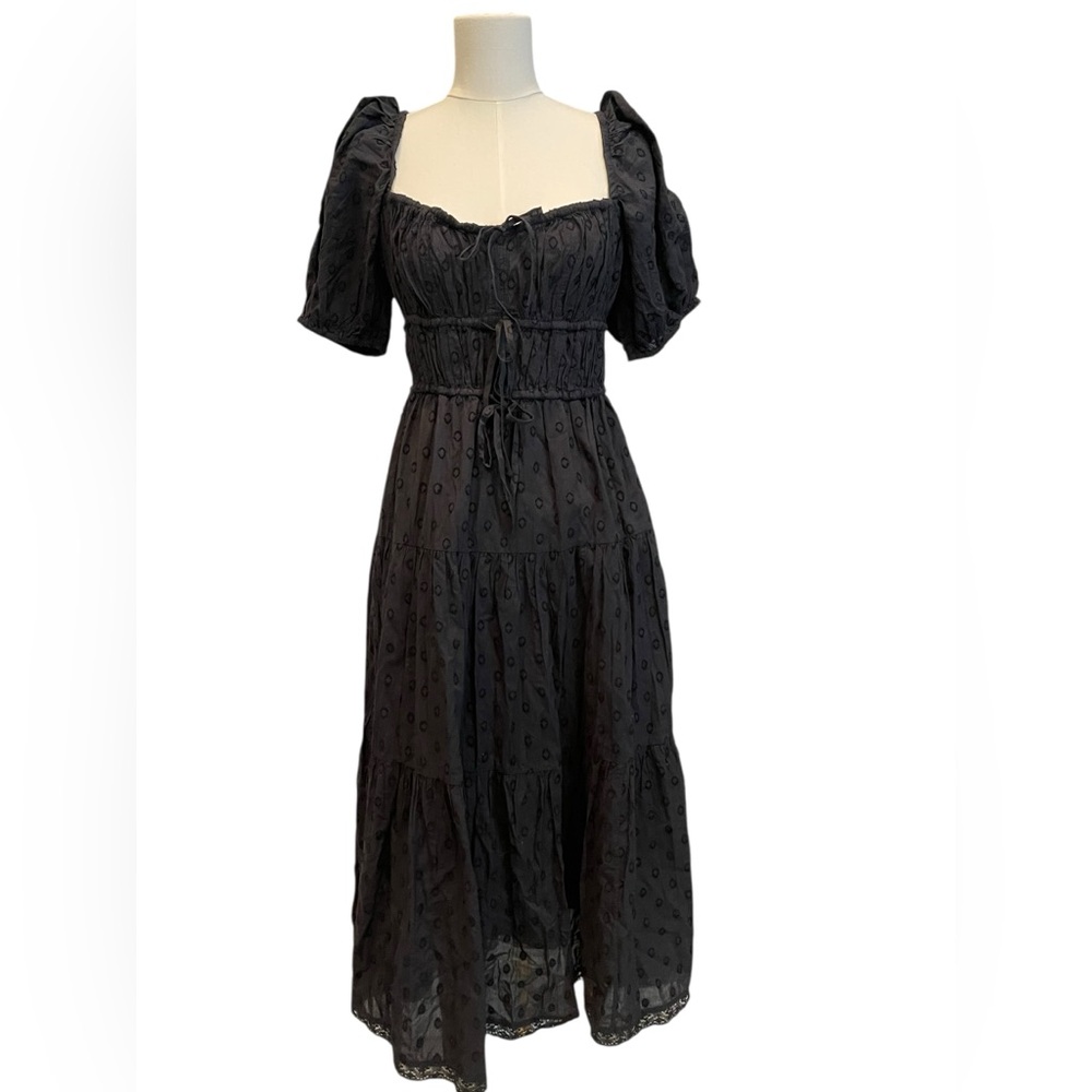 NWT Ulla Johnson Palma Tiered Cotton Eylelet Dress SIZE 8 - Picture 5 of 16